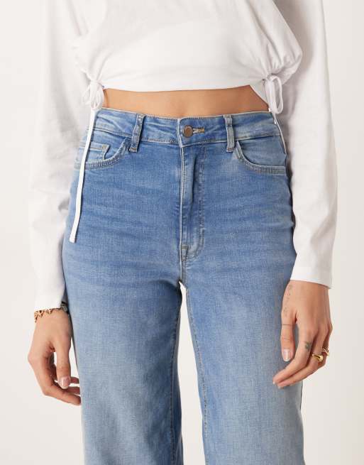 JDY Tall - Felina - Jean ample à taille haute - Bleu moyen, 4 de 5