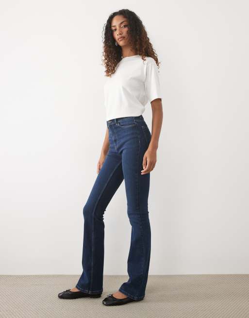 JDY Tall high waist bootcut jeans in dark blue, 2 of 5