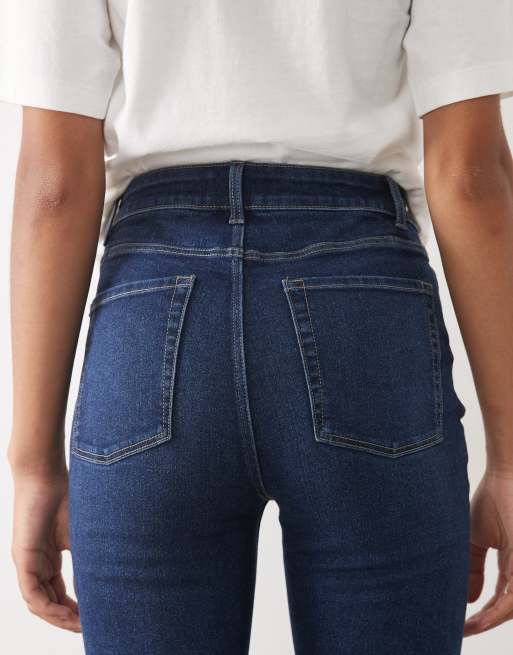 JDY Tall high waist bootcut jeans in dark blue, 5 of 5