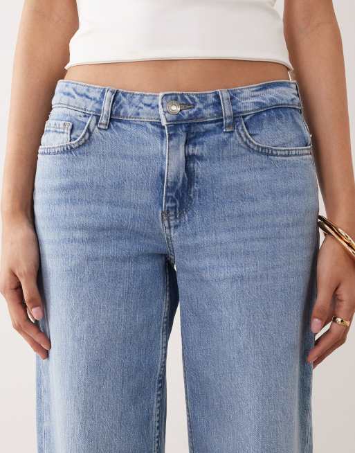 JDY Tall Katie low waist straight leg jeans in light blue, 5 of 5