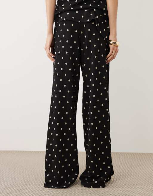 JDY Tall loose pants in black polka dots - part of a set, 5 of 5