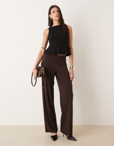 JDY Tall - Pantalon ample - Marron chocolat - view 1