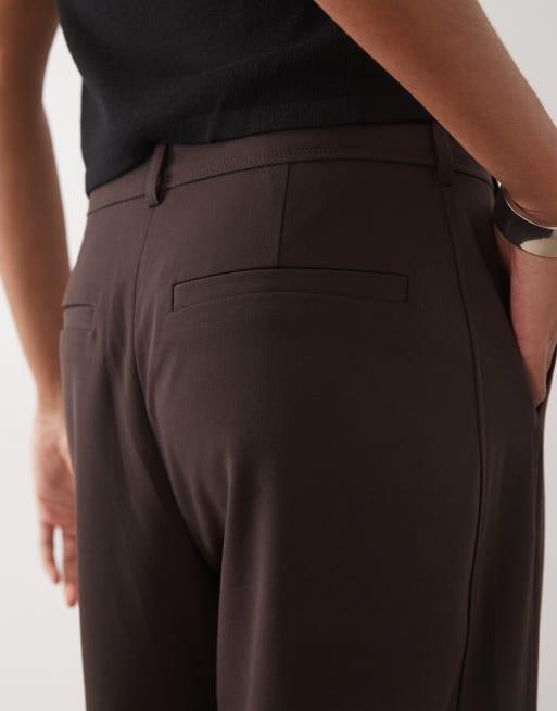 JDY Tall pantalones de sastre en ciruela oscura, 4 de 5