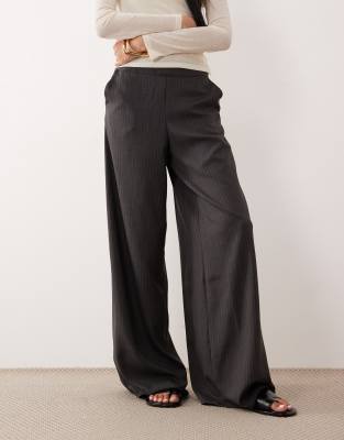 Jdy Tall Pull On Wide Leg Pants In Brown