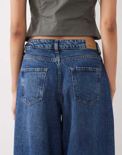 JDY Tall - Susie - Jean bouffant à taille mi-haute - Bleu moyen, 4 de 5