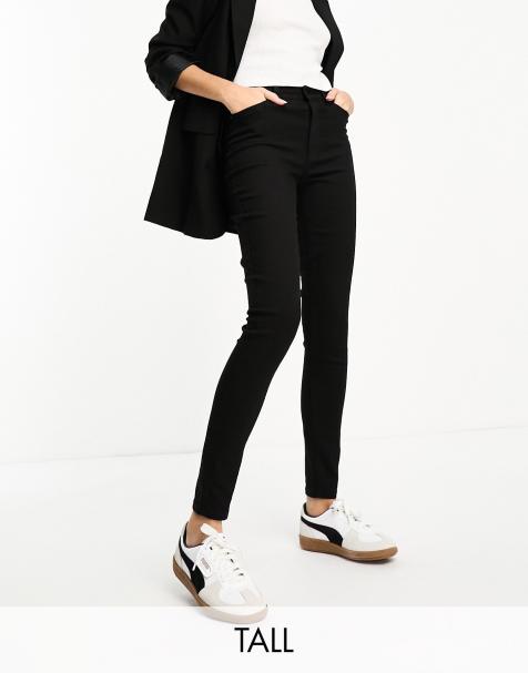 JDY Tall – Svarta skinny jeans med hög midja - view 1
