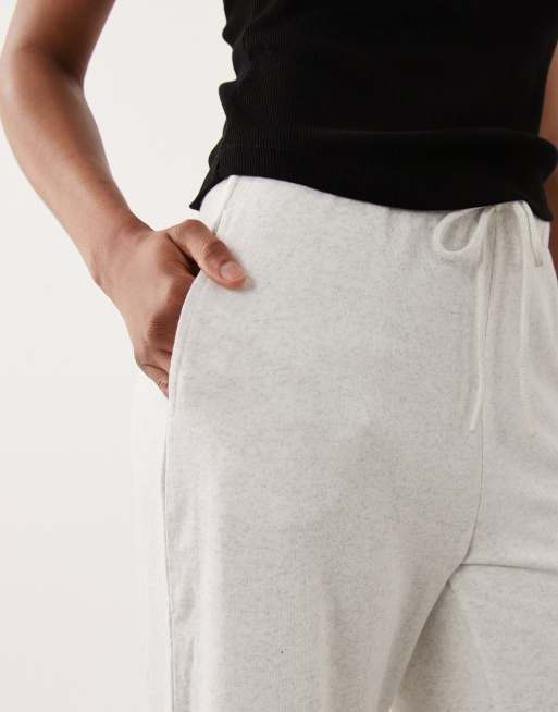 JDY Tall sweat-joggingbukser med brede ben i lysegrå, 4 af 5