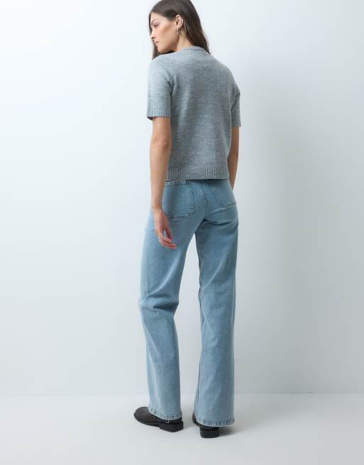 JDY Tall Vanessa wide leg jeans in light blue, 2 of 5