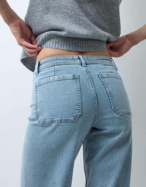 JDY Tall Vanessa wide leg jeans in light blue, 4 of 5