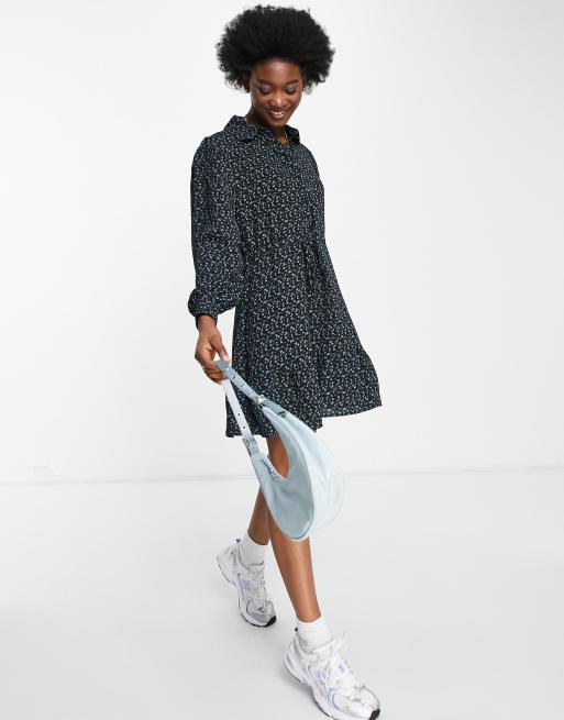 Jdy floral tie waist mini dress hotsell
