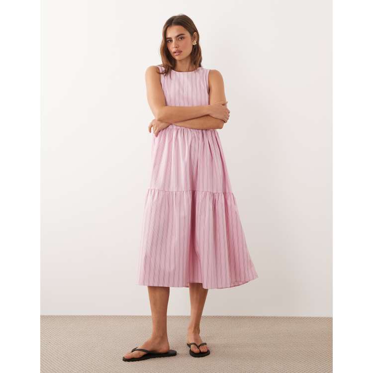 green emerald velvet dress Women's Bloom from Within Lace Mesh Floral Midi Dress in Rose main image 1
