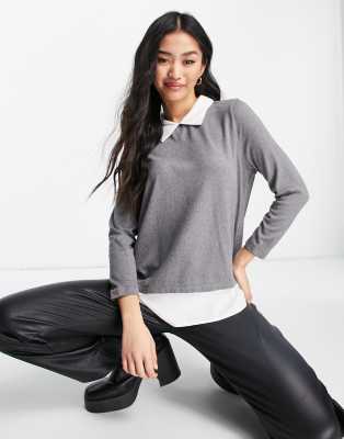 JDY JDY tons jumper in grey
