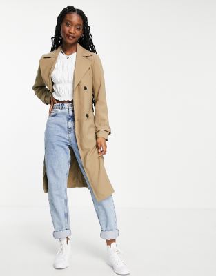 tan trench coat