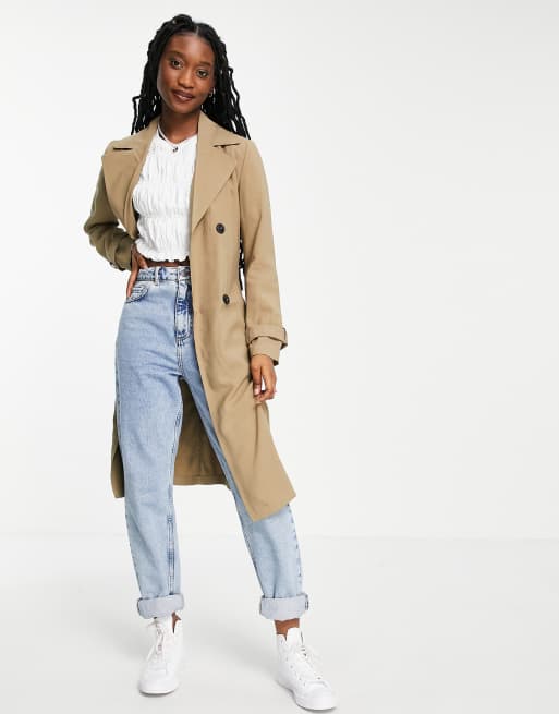 Asos tan coat sale