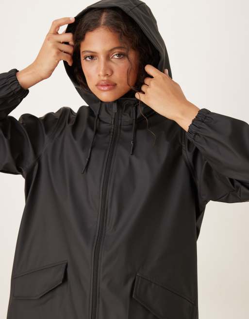 JDY - Trench long à capuche - Noir, 3 de 4