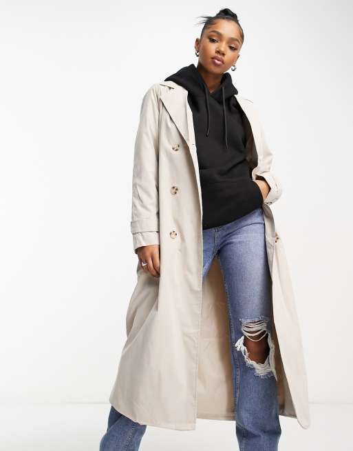 JDY - Trench oversize grigio pietra, 2 di 4
