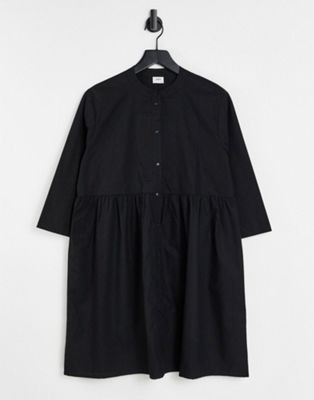JDY - Ulle - Robe chemise courte style babydoll - Noir | ASOS