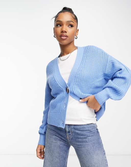 Blue boyfriend clearance cardigan