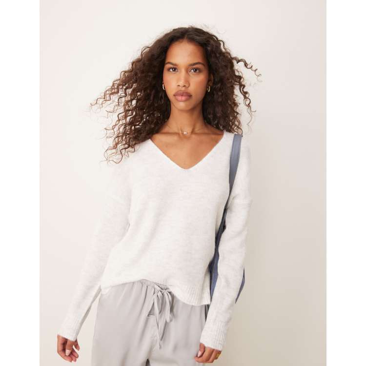 deres☆ paper cotton sweater オフホワイト deres☆ paper cotton sweater オフホワイト Cozy Ivory Oversized