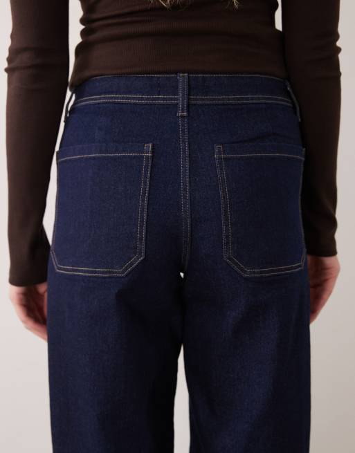 JDY Vanessa wide leg jeans in dark blue, 4 of 5
