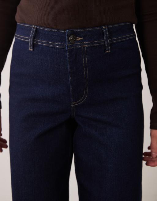 JDY Vanessa wide leg jeans in dark blue, 5 of 5