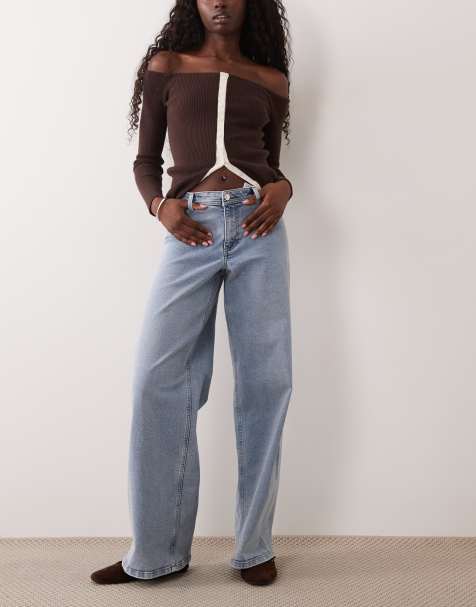 JDY Vanessa wide leg jeans in light blue - view 1