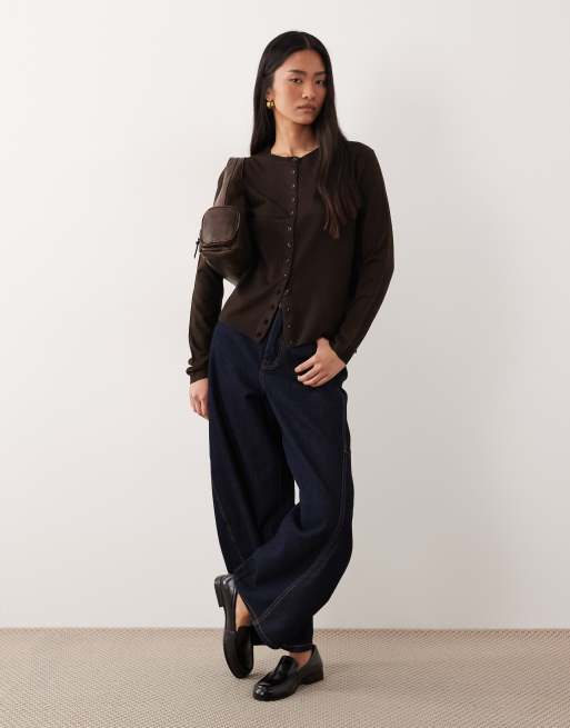JDY - Vest in chocoladebruin, 2 van 4