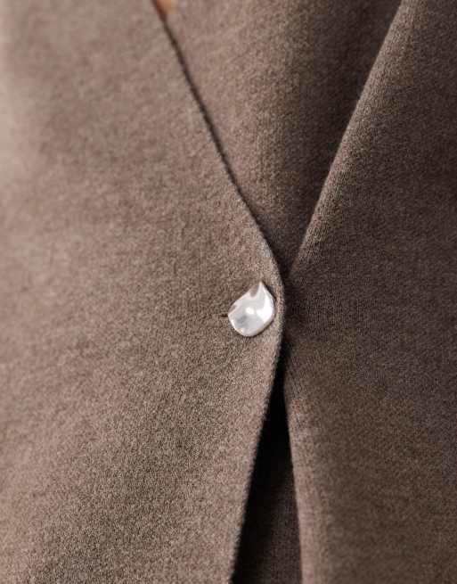 JDY - Vest met knopen en structuur in bruin, 2 van 4