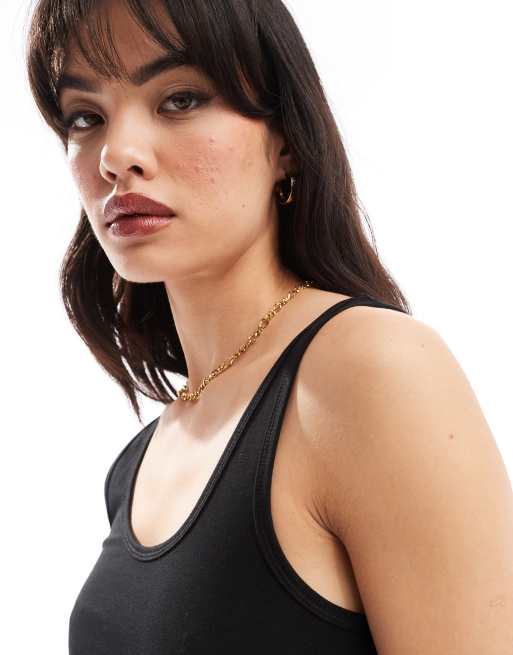 JDY vest top in black, 2 of 4