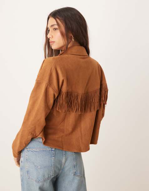 JDY - Veste en imitation daim - Fauve - view 1
