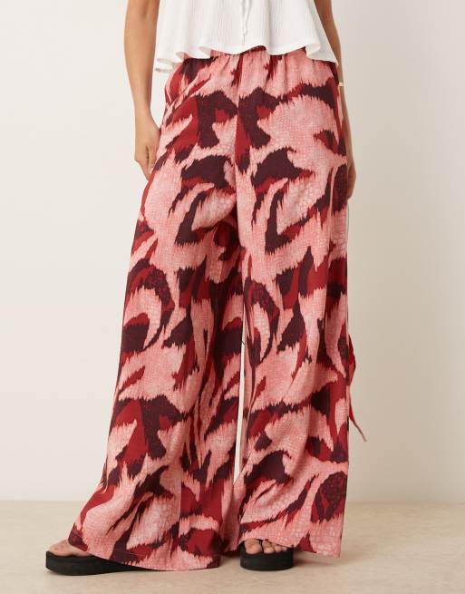 JDY wide leg pants in abstract print, 2 of 5