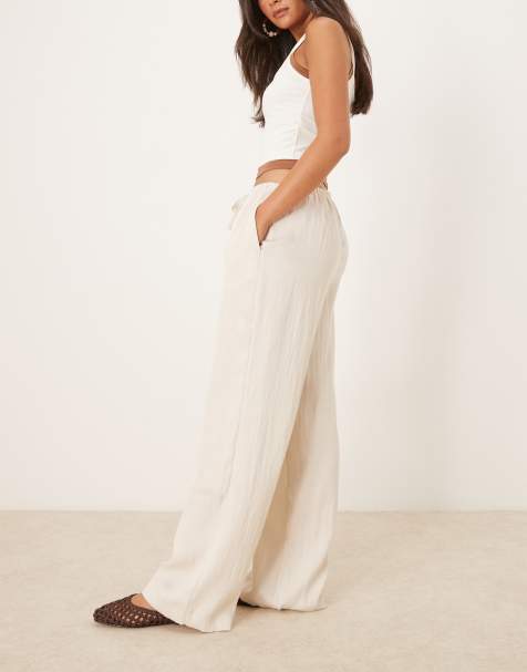 JDY wide leg pants in stone - view 1