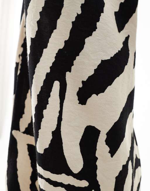 JDY wide leg pants in zebra print, 2 of 5