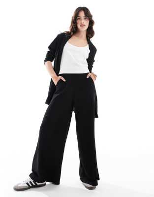 JDY wide leg tailored pants in black part of a set