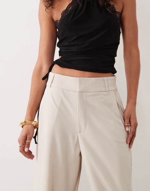 JDY wide leg tailored pants in mid gray, 3 of 5