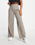 [JDY] JDY wide leg tailored pants in mushroom-Grey XS L32 Mushroom