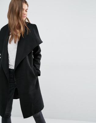 long black wrap coat