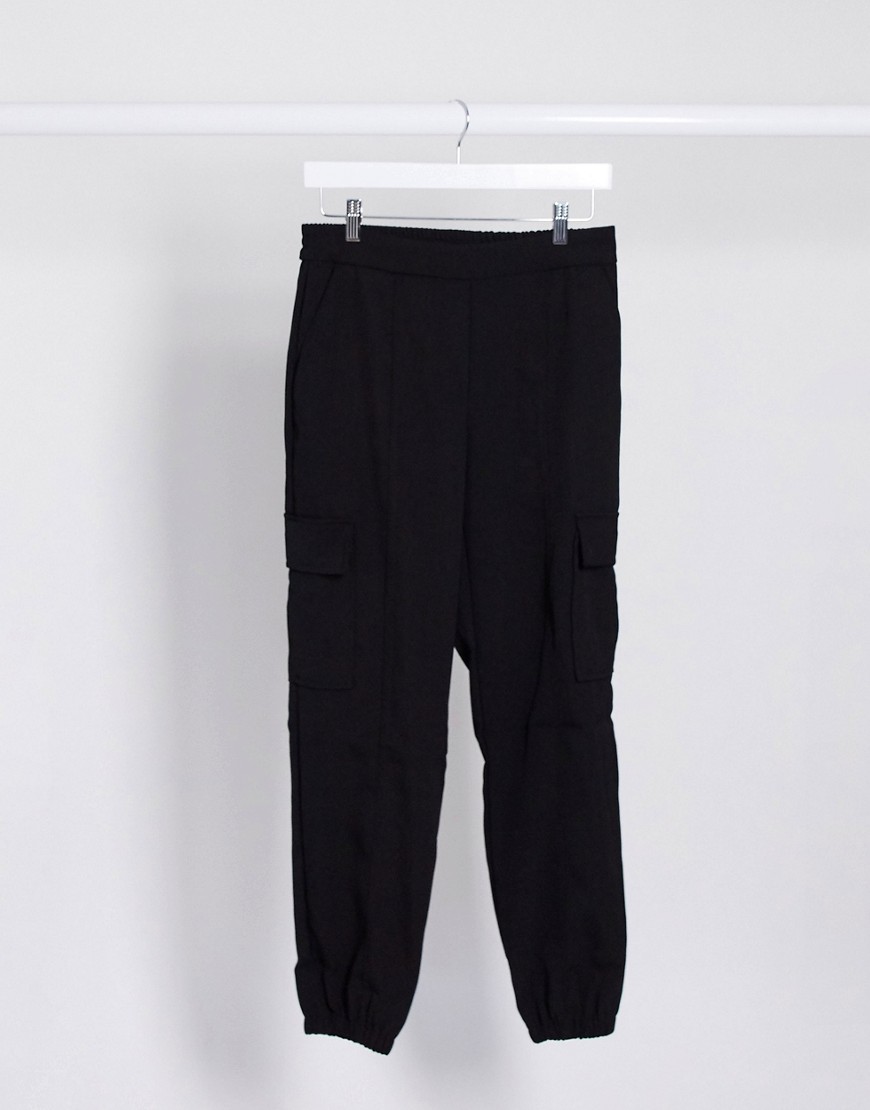 JDY - Zane - Denim broek met zakken in zwart