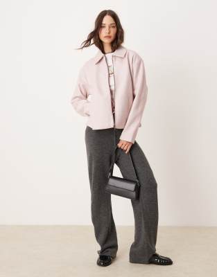 JDY JDY zip through jacket in light pink