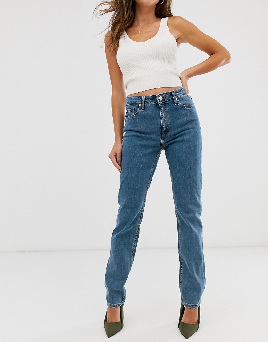 Jeans med smalle ben fra Mango-Blå