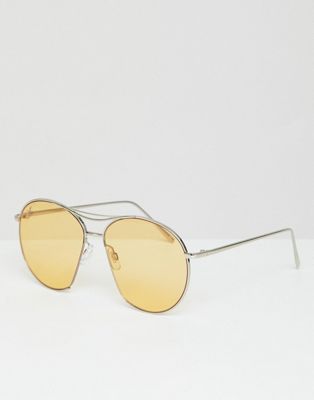 jeepers peeper - runde solbriller med gule glas