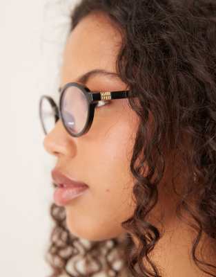 Shop Jeepers Peepers Blue Light Lens Oval Glasses