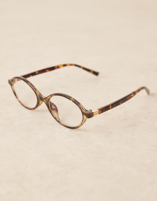 Jeepers Peepers blue light lens oval glasses in tortoiseshell, 3 of 3