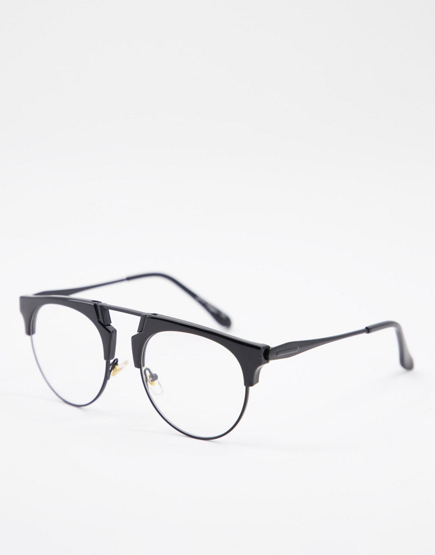 Jeepers Peepers - Bril met ongekleurde glazen-Zwart