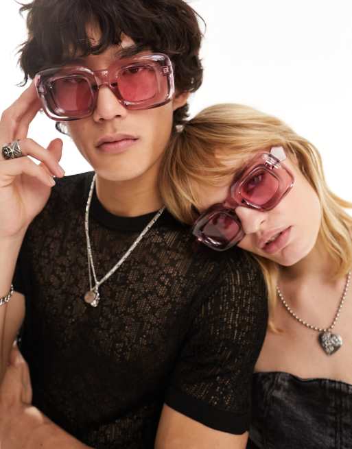 Jeepers Peepers - Bubble - Lunettes de soleil carrées - Violet