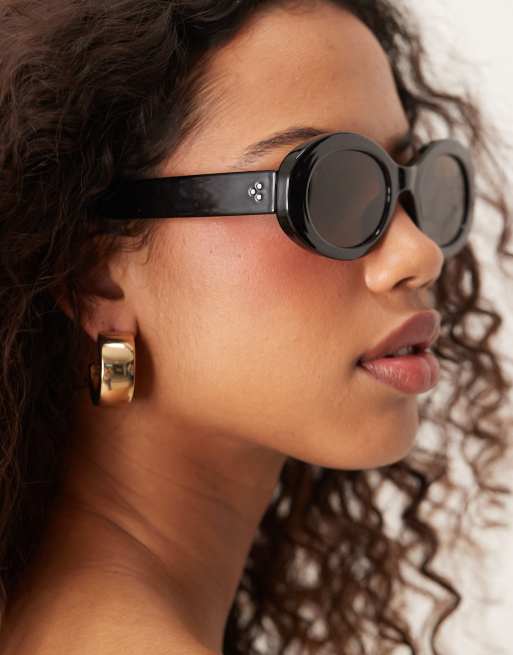 Jeepers Peepers - Bubble - Lunettes de soleil ovales - Noir, 2 de 3