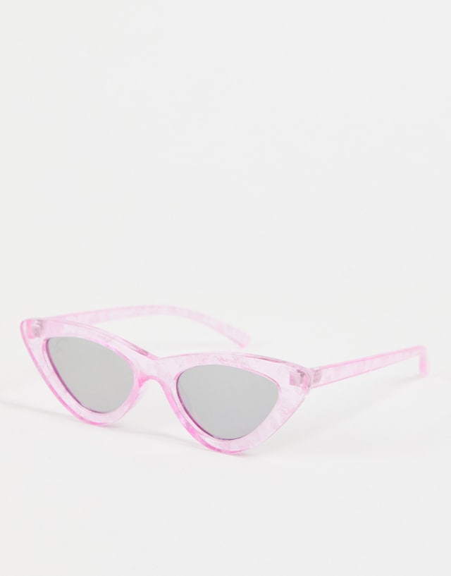 Jeepers Peepers cat eye sunglasses in pink