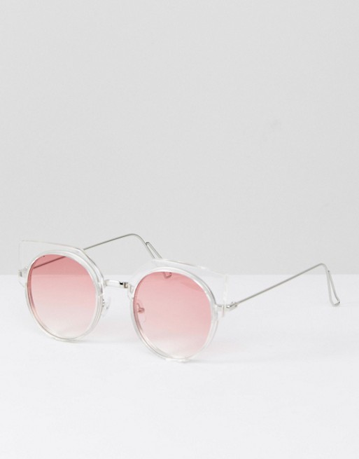 Jeepers Peepers cat eye sunglasses in pink