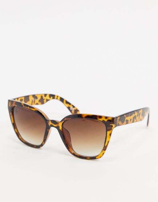 Jeepers Peepers Cat Eye Sunglasses In Tort Asos 