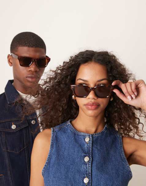 Jeepers Peepers classic square sunglasses in tortoiseshell - view 1